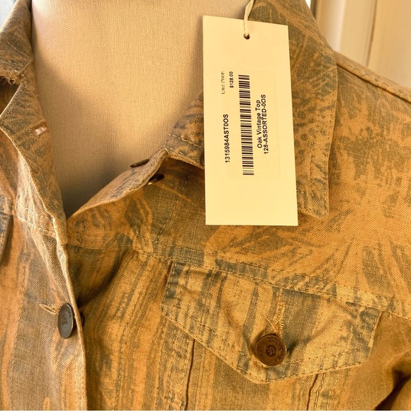 Reformation Jeans Vintage Cropped Jacket, Size XS, NWT Sample Sale - Picture 2 of 11